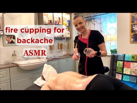 ASMR Kinesiology & Fire Cupping for Backache 🔥 | Unintentional ASMR Real Person