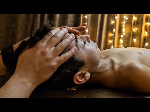 The Kid Customer Getting His First ASMR Full Body Massage Experience Of His Life