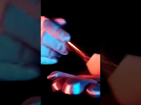 Brushing Satin #asmrlikeasandbox #relax #triggersforsleep #satin #brushingasmr