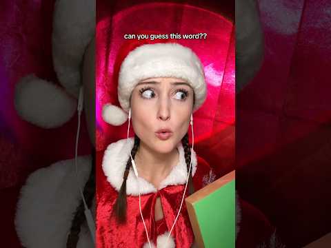 can you guess this holiday word?? #asmr #guesstheword