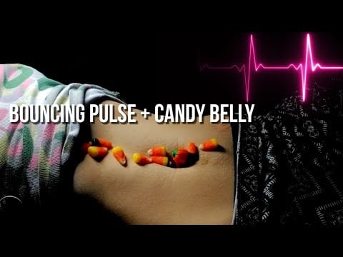 Bouncing Aortic Pulse + Candy Belly & 100 BPM Heartbeat [ASMR]