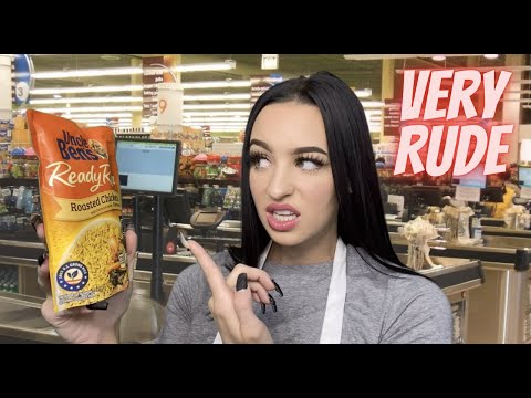 [ASMR] Rude Grocery Store Cashier RP