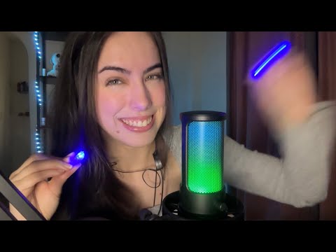 ASMR- TE HIPNOTIZANDO COM SONS DE BOCA E LUZES!