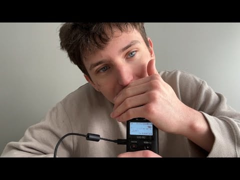 ASMR Extremely Sensitive Mouth Sounds And Inaudible Whispering (Tascam)