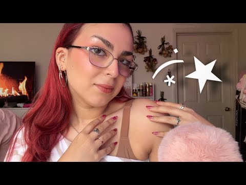 ASMR ☆ classic body triggers ♡ (mouth sounds, jewelry sounds, collarbone tapping++)