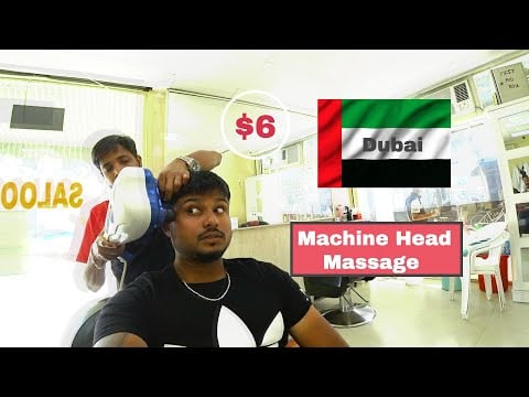 ASMR | My First Head Massage In Dubai | ASMR BARBER MASSAGE 🇦🇪