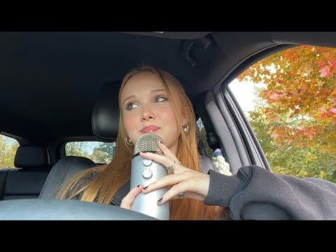 asmr - fall life updates/whispered rambles in my car 🍁