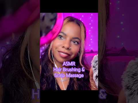 ASMR ✨ Hair Brushing & Scalp Massage #asmr #asmrshorts #asmrhairbrushing