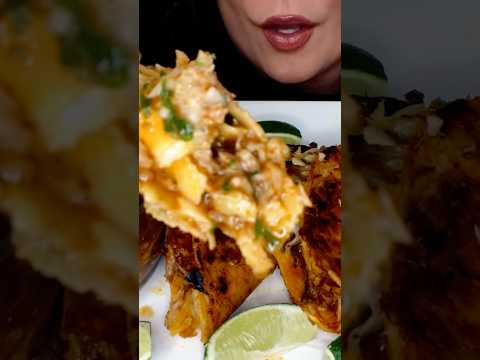CHEESY STUFFED BIRRIA TACOS #asmr #tacos #food