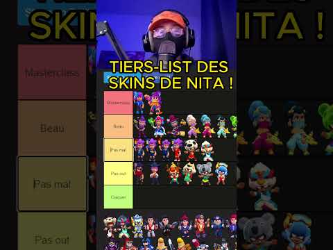 ASMR BRAWL STARS ! TIERS-LIST DES SKINS DE NITA ! 😴#asmr #humor #gaming #brawlstars #fortnite