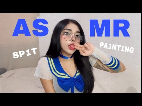 ASMR 🤍 S P 1 T  P 4 I N t 1 N G Lento y Romántico 💤Susurros