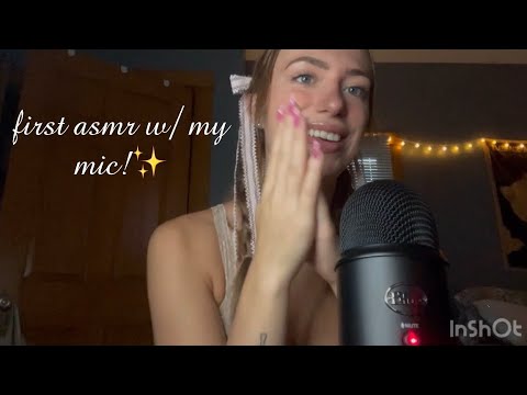 ✨ASMR✨| My First ASMR With A Mic! (Rambling & Random Triggers)