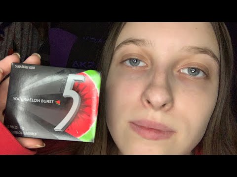 ASMR - Gum Chewing + Hand Movements + Repeating “Pat”