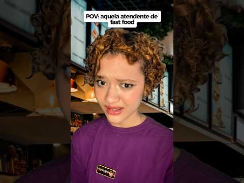 POV: aquela atendente de fast food #asmr #humor #comedia #asmrvideo #shots #funny #relax #asmrbrasil