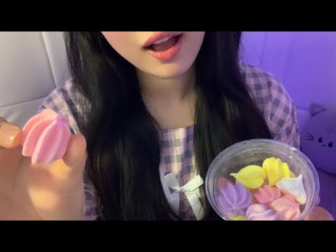 ASMR | Feeding you Meringue cookies 💕 머랭쿠키 먹여줄게요