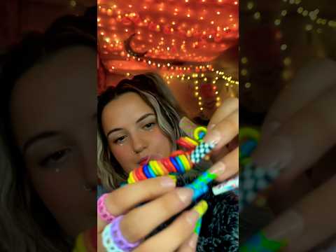 🌈 #beads #beadedbracelet #bracelet #satisfying #asmr #sleep #sleepsounds #relax #relaxing #nails