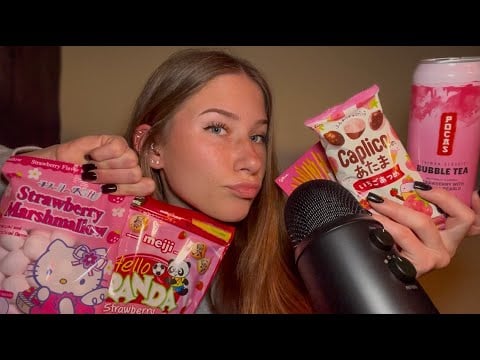 ASMR Trying Asian Snacks 🍬 | Soft Whispering, Tapping & Eating Sounds
