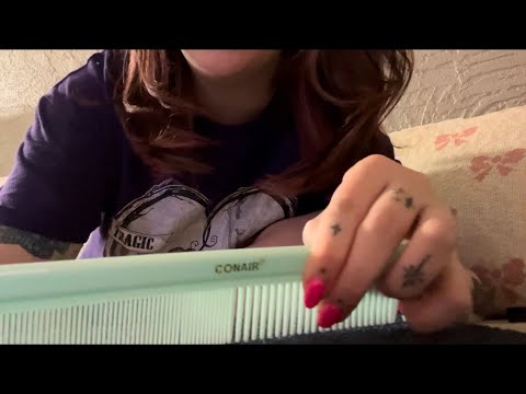 ASMR 💕 Carpet Brushing & Yapping Pt 2 🙊 (lofi, whispers/soft spoken)