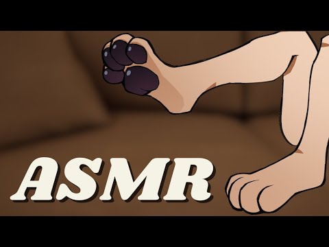 [Furry ASMR] Pampering Your Paws 🐾 | Brushing, Sponge Sounds, Massage, Kisses...