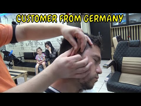 ASMR TURKISH BARBER +NECK-BACK CRACK+ head,toksen,ax,back,arm,ear,face,neck,foot, leg,sleep massage