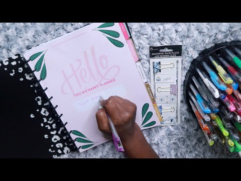 Introducing My Planner For 2022 ASMR Page Turning | Plan Organizing Birthdays, Gel Pens