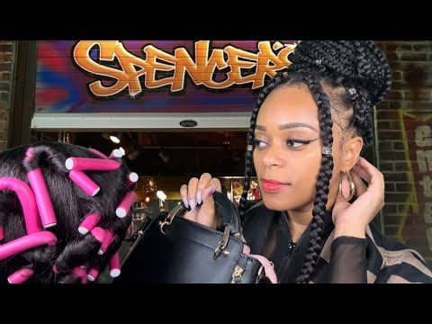 ASMR |💰Rich Aunty Spoils You At Spencer's + Does Your Hair For Bedtime 