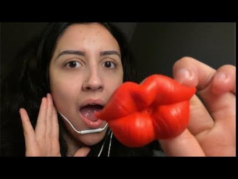 ASMR Beijinhos na Tela + Spit Painting + Sons de Boca para Relaxar 💋🖌️🔈👄