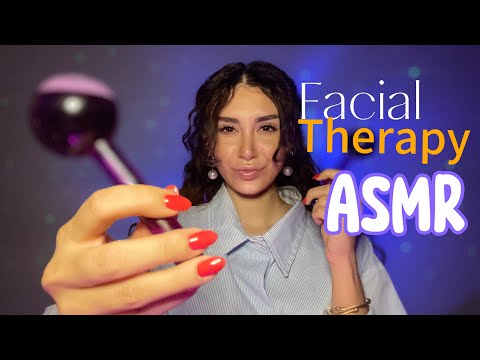 Facial and relaxing sleep tehrapy ASMR |ای اس ام آر فیشیال و تراپی خواب 😴🧖🏻‍♀️