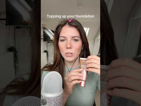 Topping up your foundation 💕 #asmr #ASMR #personalattention #sleep #relax #whispers #makeupasmr