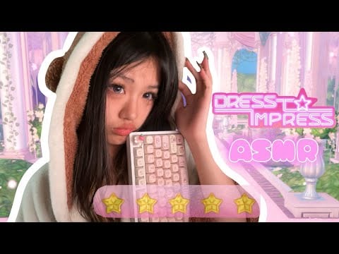 ASMR 👗👙 playing roblox dress to impress | keyboard & mouse sounds 
