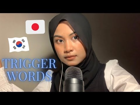 ASMR  Trying Korean & Japanese Trigger Words | Repeating Sentences