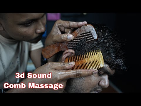 Satisfying 3d Sound Head Scratching With Comb And Lots Of Oil | ASMR Sleep Therapy