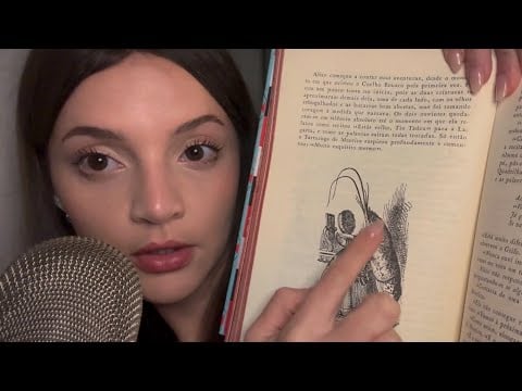 ASMR Inaudível | Sons de LIVRO para dormir 📚😴  Sons de boca + Tappings