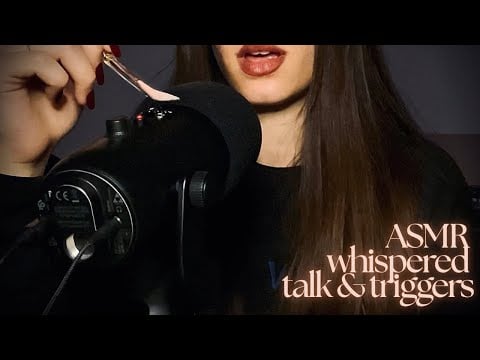 ASMR Talk about Scarcity Mindset, Ego & Trust 🌒 (whispering, tapping, mic brushing, squishy) 