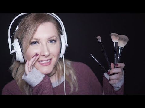 [ASMR] 14 Trigger Words - Face Brushing - Whisper - Soft Spoken