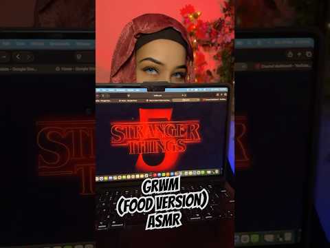 GRWM for stranger things food version asmr #strangerthings #netflix #visualtingle #snacks