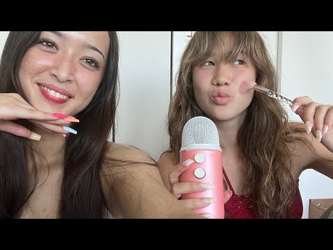 My Friend Tries ASMR (she's so good)