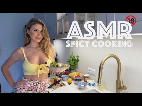 Refreshing Cooking ASMR | Summer Salad & Ice Cold Lemonade ☀️