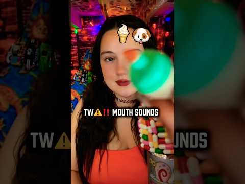 Trigger warning ⚠️‼️ Intense mouth sounds ASMR! 🍦 Comment what sound you want to hear/ see next?