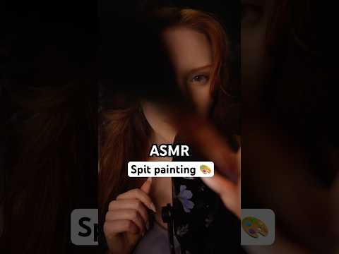 Sleepy Spit painting, but with Brush 🥰 Mouth sounds, Brushing, Face touching ASMR, Whisper😴