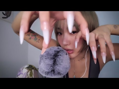 [ASMR] 긴 손톱으로 마구마구 간지럽히고 긁어줄거야 ! (Tickle,scratch,핸드무브먼트,handmovement)