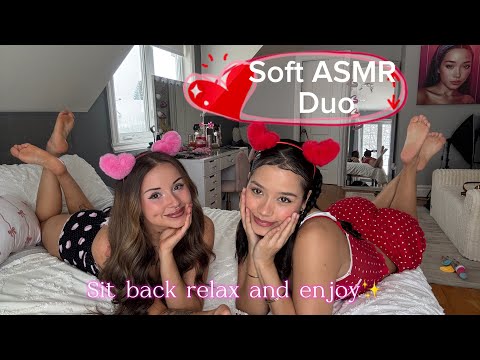 ASMR With Another Creator ♥️🤍 Double Triggers