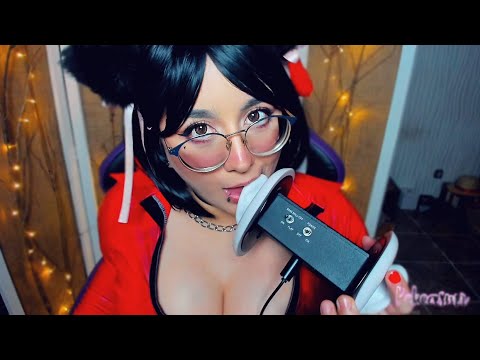 Neko girl Meow💗Tongue fluttering + Mouth sounds💦