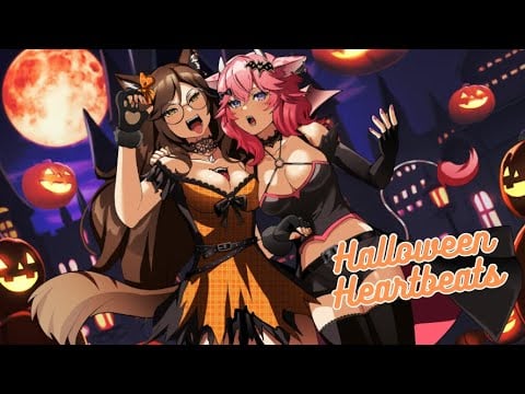 [3DIO ASMR] Halloween Heartbeats (Heartbeats, Blowing, Breathing)