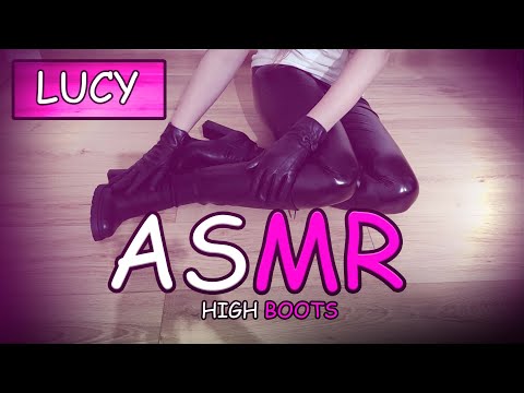 ASMR HIGH BOOTS Scratching & Tapping | LEATHER SOUNDS | #2