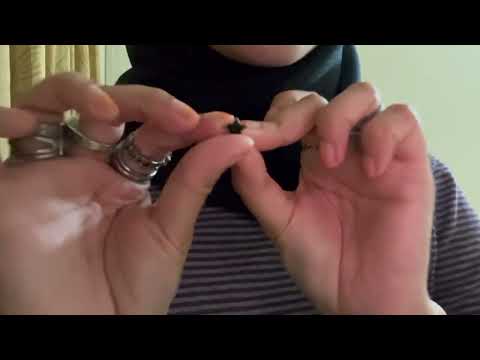 ASMR | Aggressive & Fast Ear Piercing Roleplay (Stapler piercing, whisper)