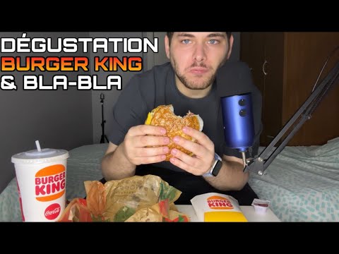 ASMR Français : DÉGUSTATION BURGER KING & BLA-BLA 🍔