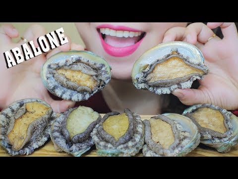 ASMR RAW ABALONE (SASHIMI) WITH FLOWERED CARROT . EXTREME CRUNCHY EATING SOUNDS | LINH-ASMR