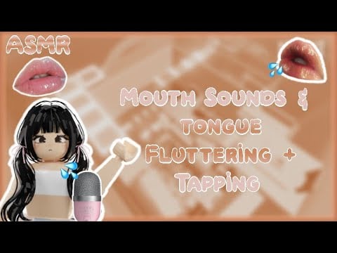 ROBLOX ASMR 彡 ♡ MOUTH SOUNDS & TONGUE FLUTTERING + TAPPING | COMFY TOWER 🎀🍓🥨
