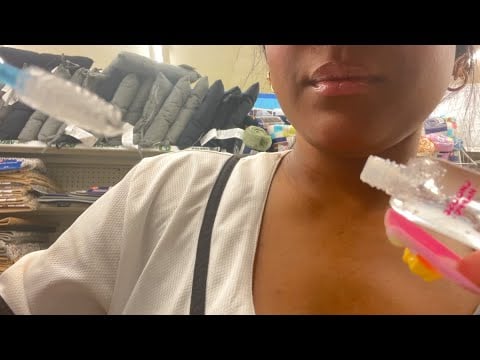 Doing Your Makeup In Dollar Tree  😊💞 (public asmr)